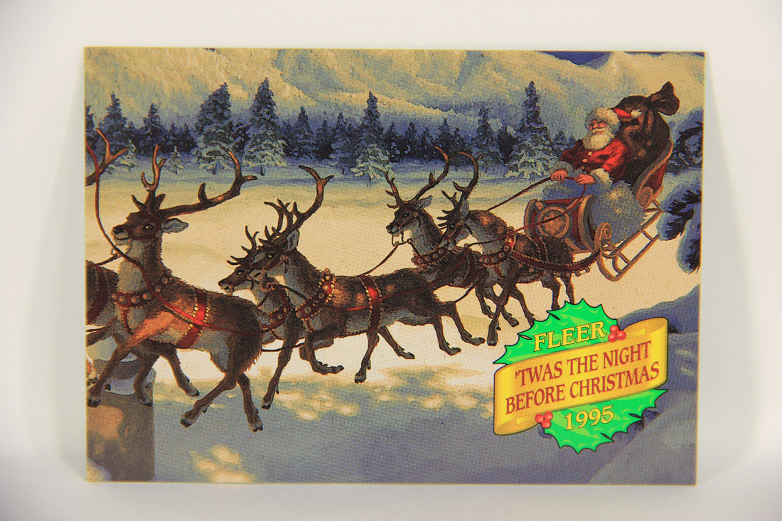 Christmas 7 Card Story Fleer 1995 Card Set #1-7 'Twas The Night Before Christmas L019749