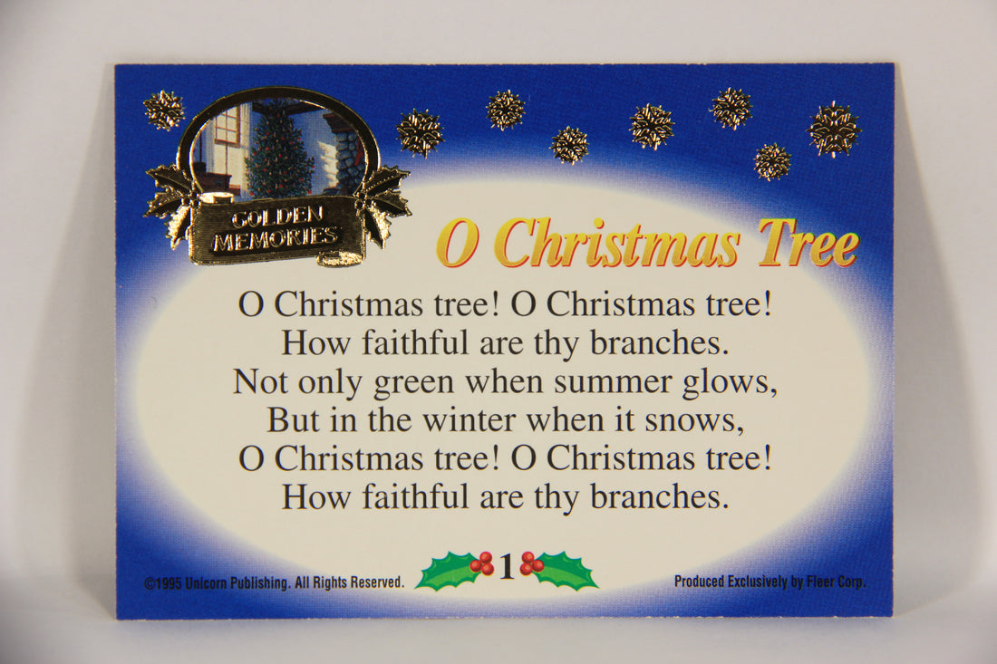 Christmas Card Story Fleer 1995 Golden Memories Chase Card #1 Christmas Songs L019751