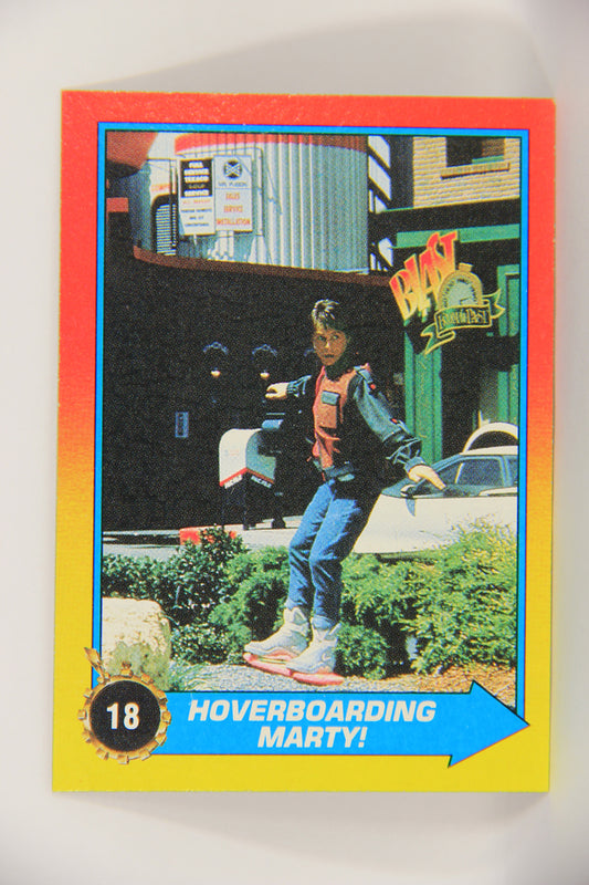 Back To The Future II 1989 Trading Card #18 Hoverboarding Marty L019753