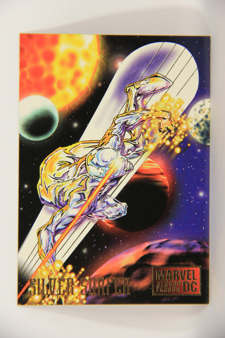 DC Versus Marvel Comics 1995 Trading Card #9 Silver Surfer ENG L019762