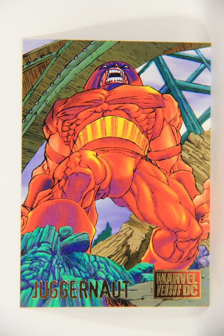 DC Versus Marvel Comics 1995 Trading Card #34 Juggernaut ENG L019765