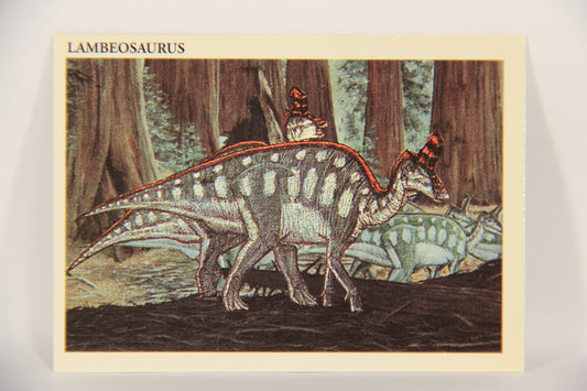Dinosaurs The Mesozoic Era 1993 Vintage Trading Card #2 Lambeosaurus ENG L019768