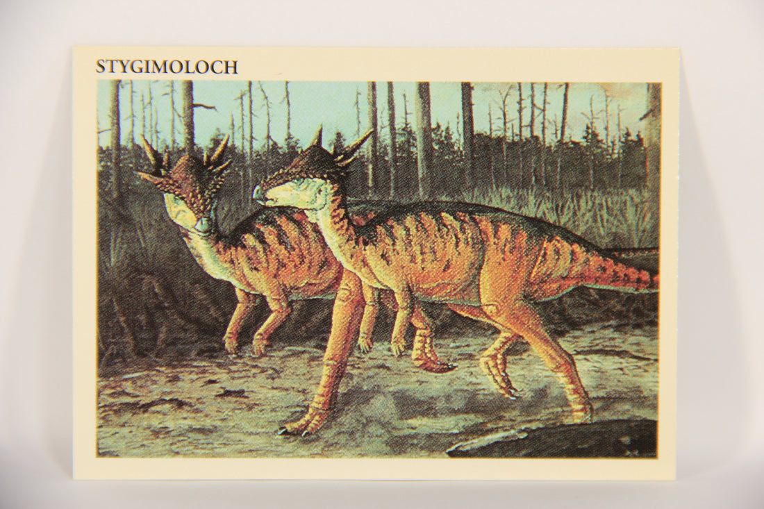 Dinosaurs The Mesozoic Era 1993 Vintage Trading Card #21 Stygimoloch ENG L019770