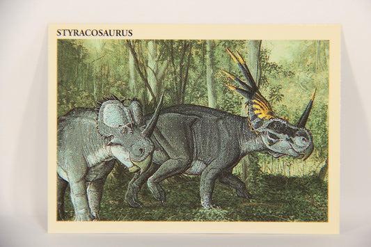 Dinosaurs The Mesozoic Era 1993 Vintage Trading Card #24 Styracosaurus ENG L019771