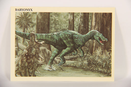 Dinosaurs The Mesozoic Era 1993 Vintage Trading Card #34 Baryonyx ENG L019774