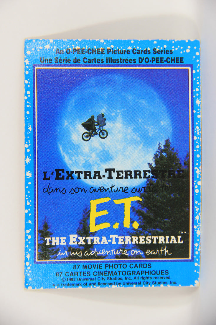 E.T. The Extra-Terrestrial 1982 Trading Card #1 E.T. The Extra-Terrestrial FR-ENG OPC L019778