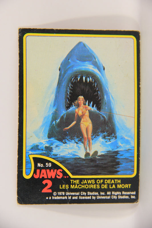 Jaws 2 - 1978 Trading Card #59 The Jaws Of Death FR-ENG Canada OPC L019785