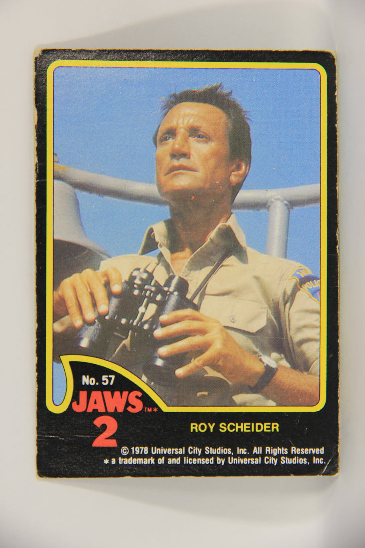 Jaws 2 - 1978 Trading Card #57 Roy Scheider FR-ENG Canada O-Pee-Chee L019787
