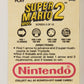 Super Mario Bros 2 Nintendo 1989 Scratch-Off Card Screen #3 Of 10 ENG L019802