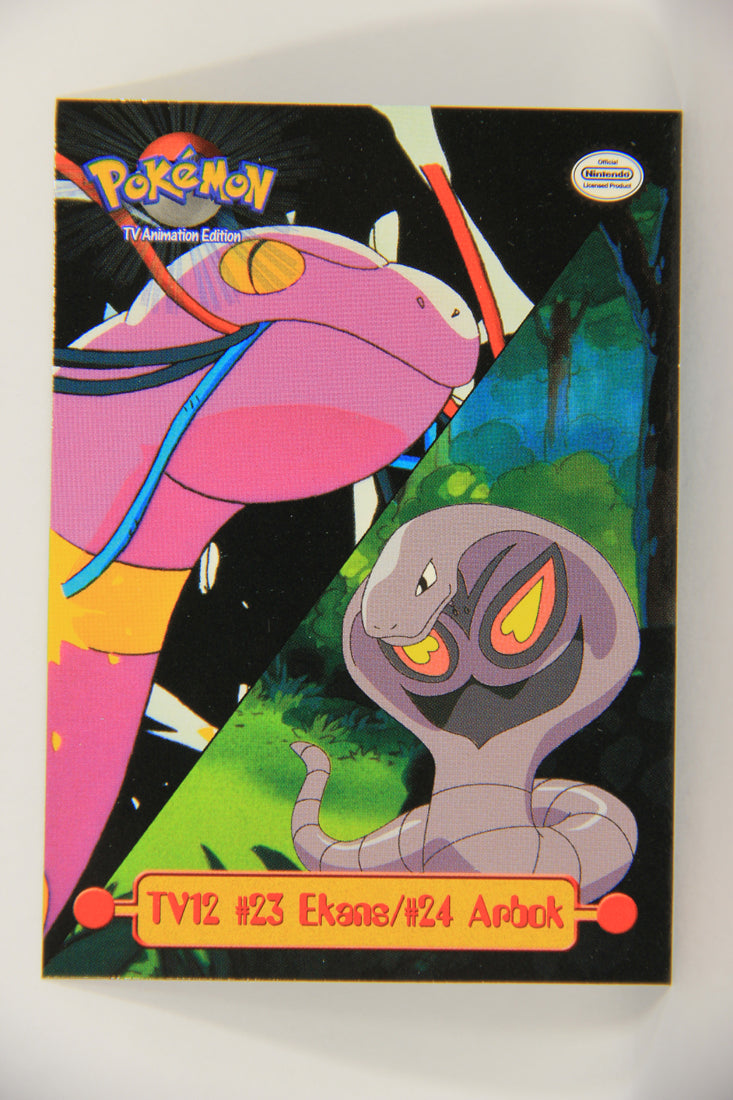 Pokémon Card TV Animation #TV12 Ekans And Arbok Blue Logo 1st Print Puzzle ENG L019811