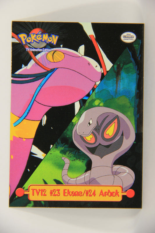 Pokémon Card TV Animation #TV12 Ekans And Arbok Blue Logo 1st Print Puzzle ENG L019811