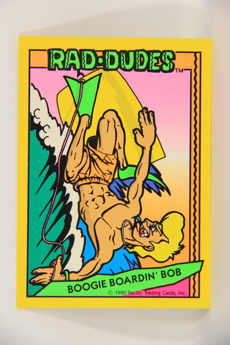 Rad-Dudes 1990 Trading Card #10 Boogie Boardin' Bob L019827