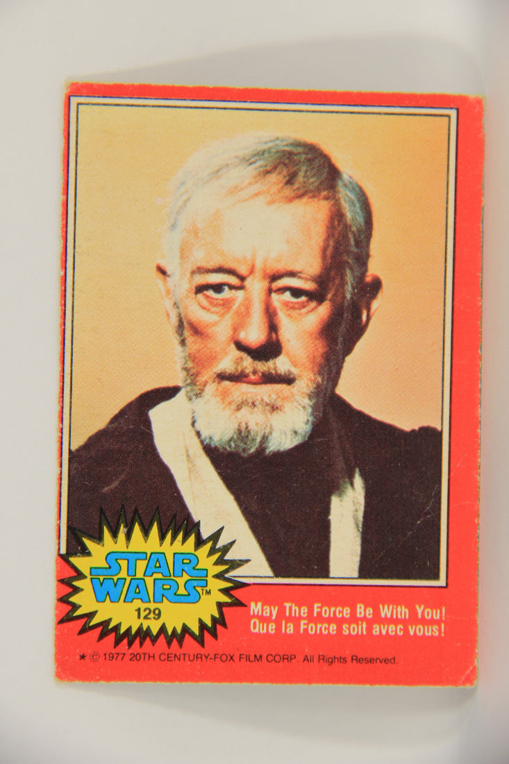 Star Wars 1977 Trading Card #129 May The Force Be With You FR-ENG OPC L019833