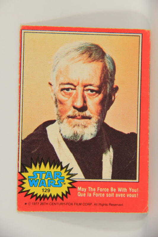 Star Wars 1977 Trading Card #129 May The Force Be With You FR-ENG OPC L019833