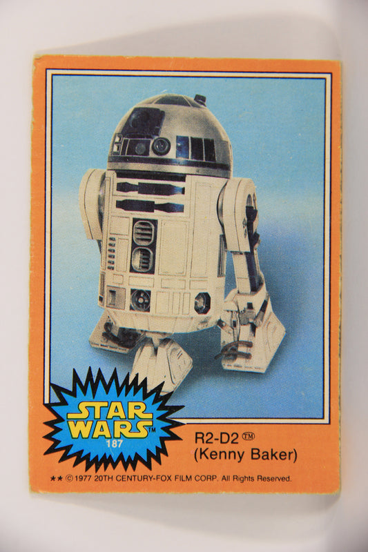 Star Wars 1977 Trading Card #187 R2-D2 (Kenny Baker) FR-ENG OPC L019839