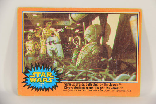 Star Wars 1977 Card #237 Various Droids Collected By The Jawas FR-ENG OPC L019845