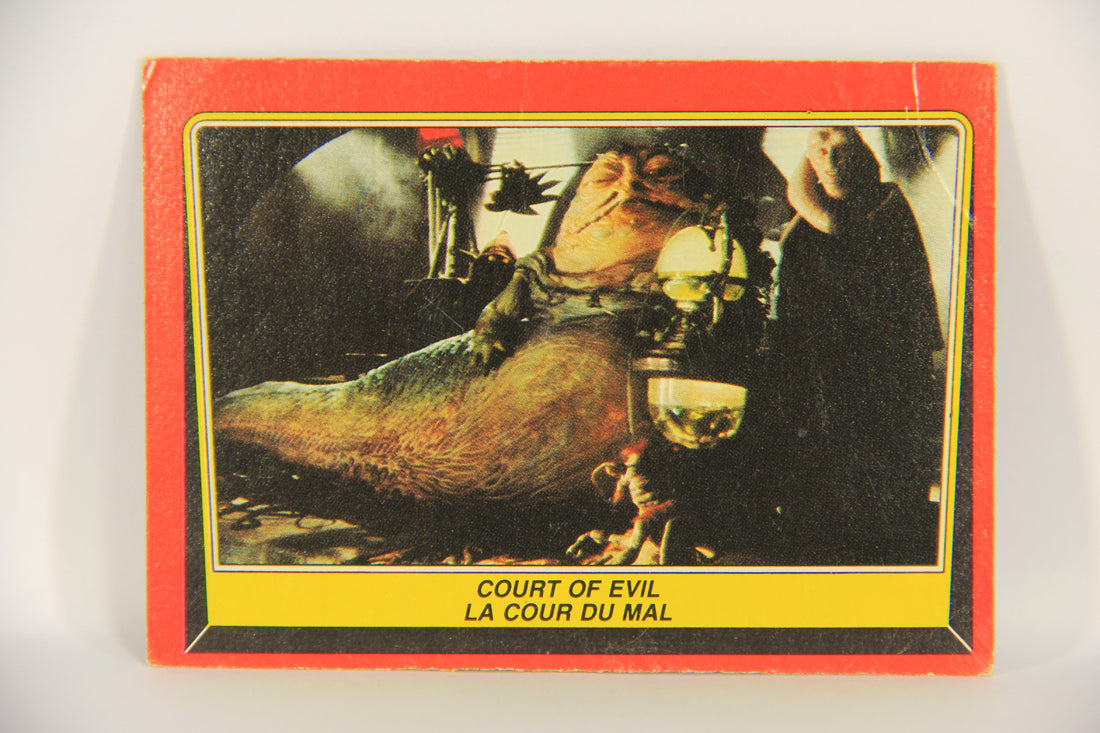 Star Wars ROTJ 1983 Trading Card #13 Court Of Evil FR-ENG Canada L019851