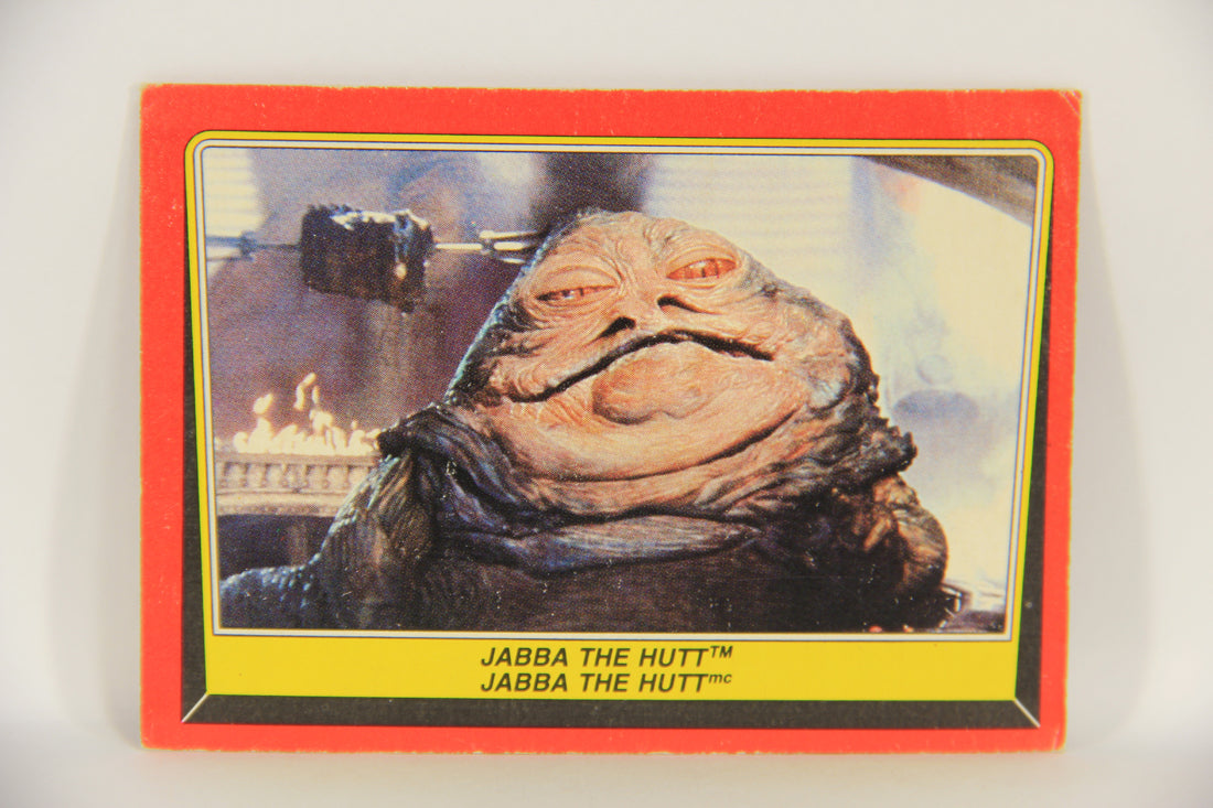 Star Wars ROTJ 1983 Trading Card #14 Jabba The Hutt FR-ENG Canada L019852