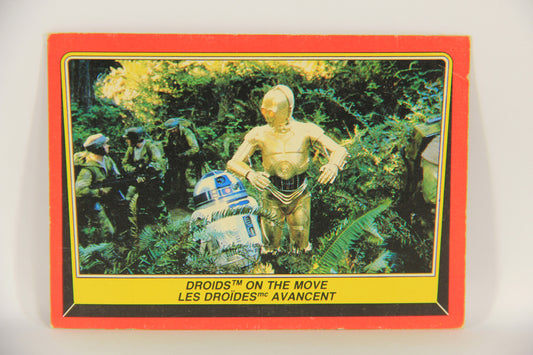 Star Wars ROTJ 1983 Trading Card #69 Droids On The Move FR-ENG Canada L019854