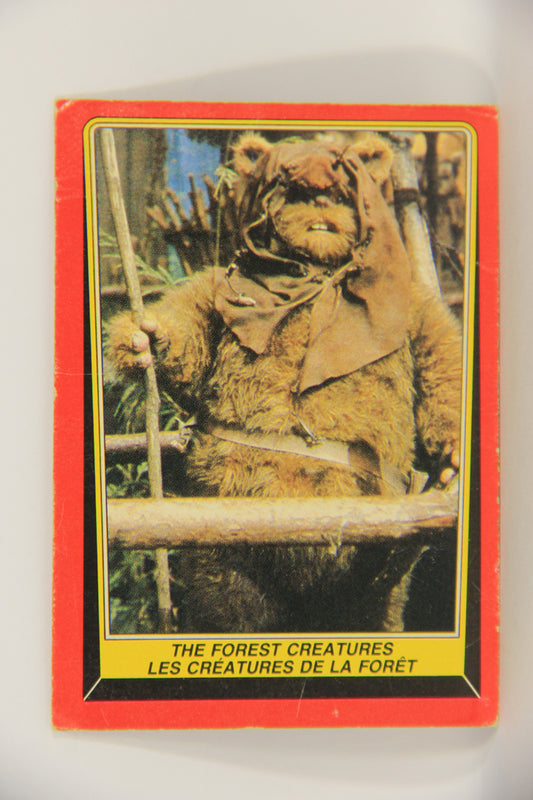 Star Wars ROTJ 1983 Trading Card #89 The Forest Creatures FR-ENG Canada L019855