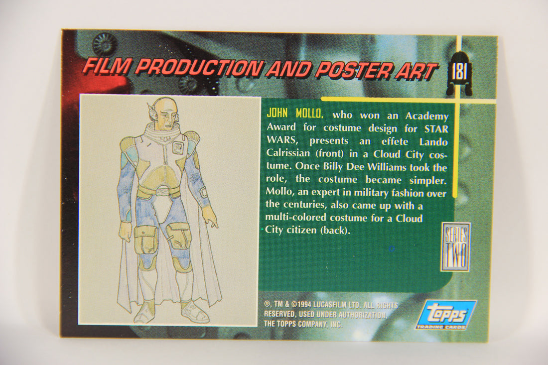 Star Wars Galaxy 1994 Topps Trading Card #181 Lando Calrissian Artwork ENG L019856