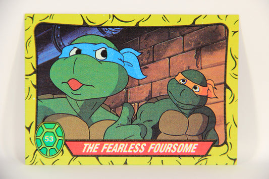 Teenage Mutant Ninja Turtles 1989 Trading Card #53 The Fearless Foursome ENG L019861