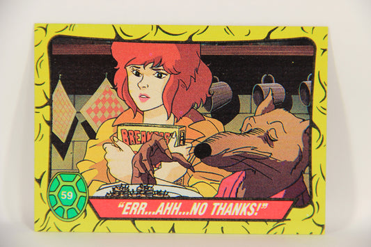 Teenage Mutant Ninja Turtles 1989 Trading Card #59 Err Ahh No Thanks ENG L019862