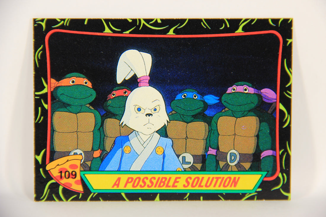 Teenage Mutant Ninja Turtles 2nd Series 1989 Trading Card #109 A Possible Solution L019866