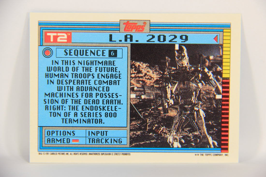 Terminator 2 Judgement Day 1991 Trading Card Sticker #6 L.A. 2029 L019867