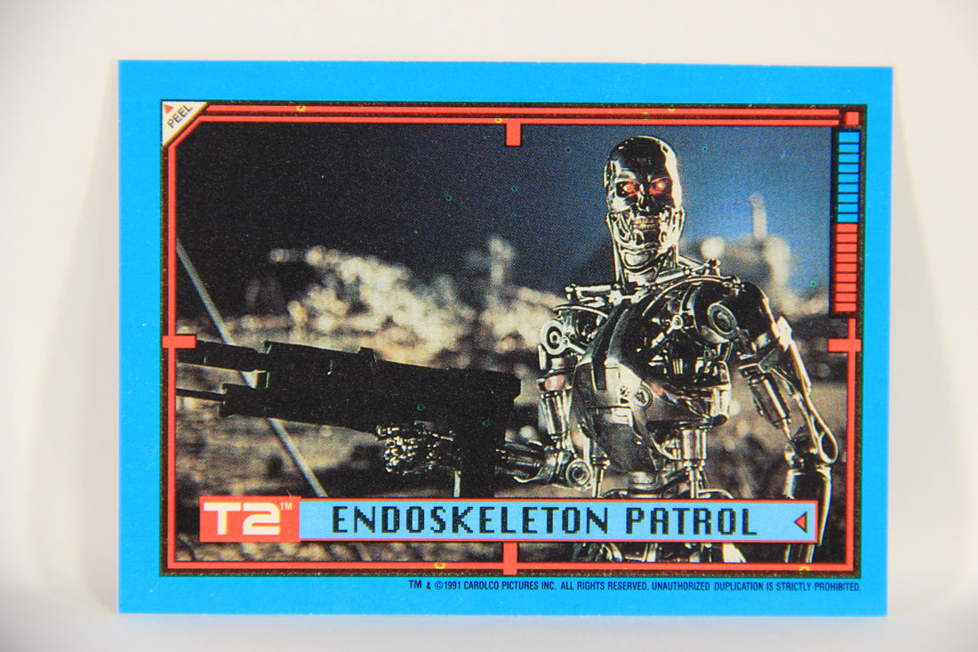 Terminator 2 Judgement Day 1991 Trading Card Sticker #8 Endoskeleton Patrol L019868