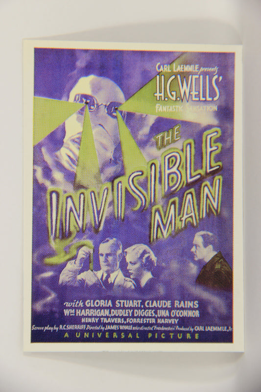 Universal Monsters Of The Silver Screen 1996 Sticker Card #S4 The Invisible Man 1933 L019876