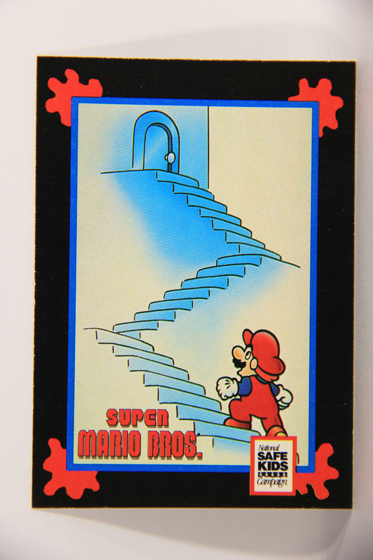 Super Mario Bros. 1991 Vintage Treats Impel Vintage Trading Card Stairs Safety L019889