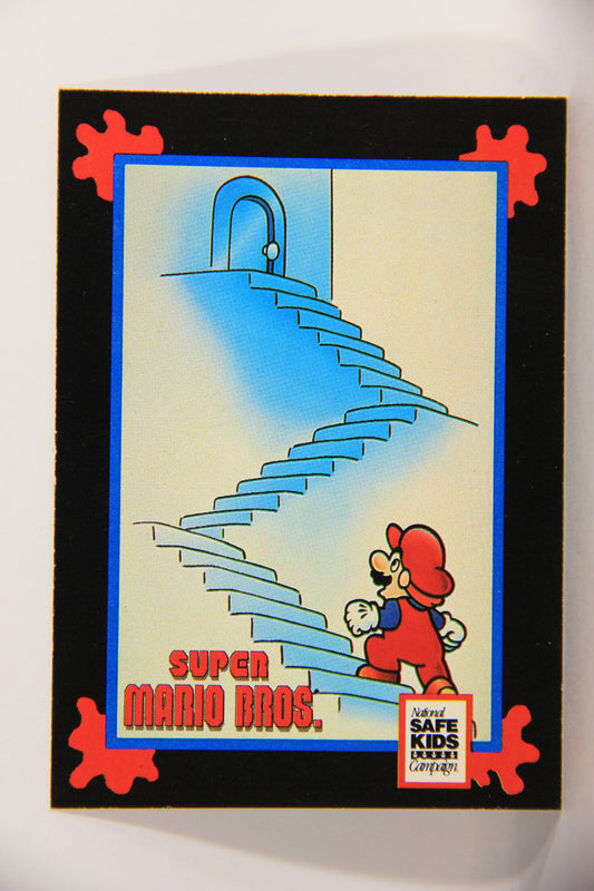Super Mario Bros. 1991 Vintage Treats Impel Vintage Trading Card Stairs Safety L019889