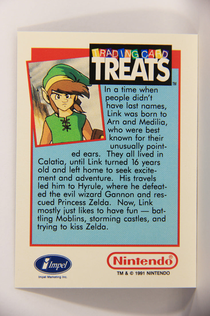 Zelda II The Adventures Of Link 1991 Treats Impel Vintage Trading Card Link ENG L019890