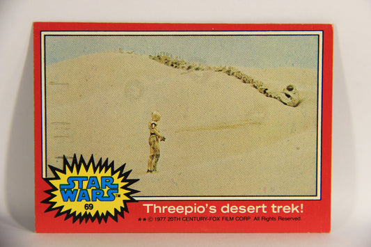Star Wars 1977 Trading Card #69 Threepio's Desert Trek ENG Topps L019893