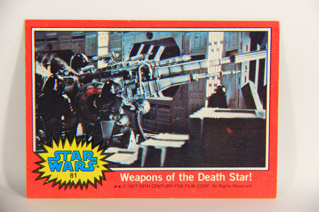 Star Wars 1977 Trading Card #81 Weapons Of The Death Star ENG Topps L019898