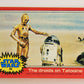 Star Wars 1977 Trading Card #96 The Droids On Tatooine ENG Topps L019907