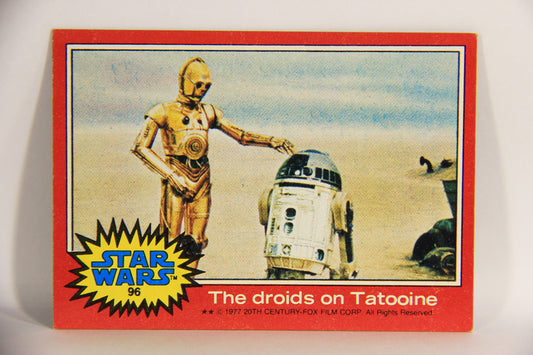 Star Wars 1977 Trading Card #96 The Droids On Tatooine ENG Topps L019907