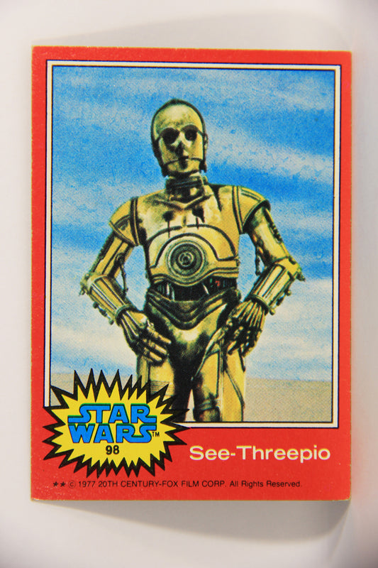 Star Wars 1977 Trading Card #98 See-Threepio ENG Topps L019908