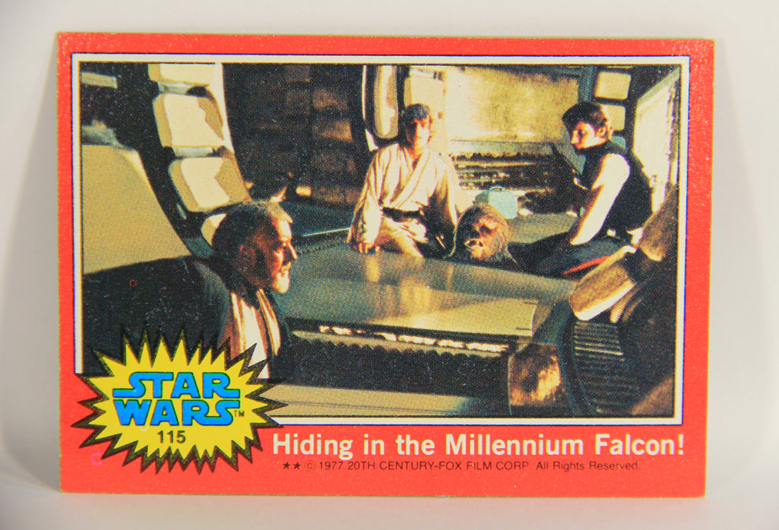 Star Wars 1977 Trading Card #115 Hiding In The Millennium Falcon ENG Topps L019919