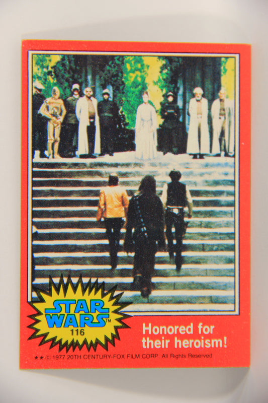 Star Wars 1977 Trading Card #116 Honored For Their Heroism ENG Topps L019920