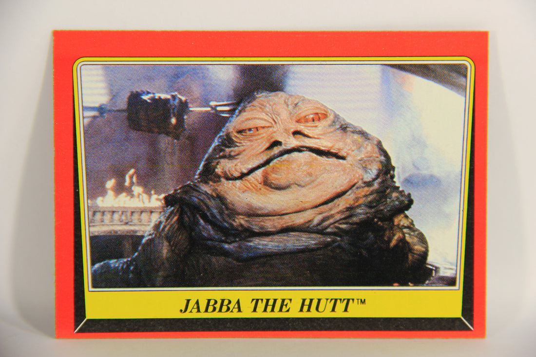 Star Wars Return Of The Jedi 1983 Card #14 Jabba The Hutt ENG Topps L019930