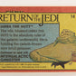 Star Wars Return Of The Jedi 1983 Card #14 Jabba The Hutt ENG Topps L019930