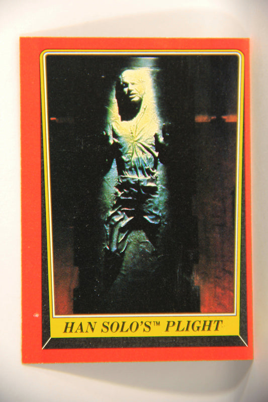 Star Wars ROTJ 1983 Trading Card #27 Han Solo's Plight ENG Topps L019933