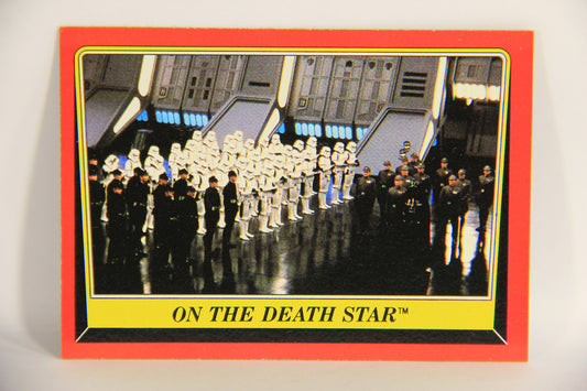 Star Wars ROTJ 1983 Trading Card #54 On The Death Star ENG Topps L019936