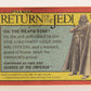 Star Wars Return Of The Jedi 1983 Card #54 On The Death Star ENG Topps L019936