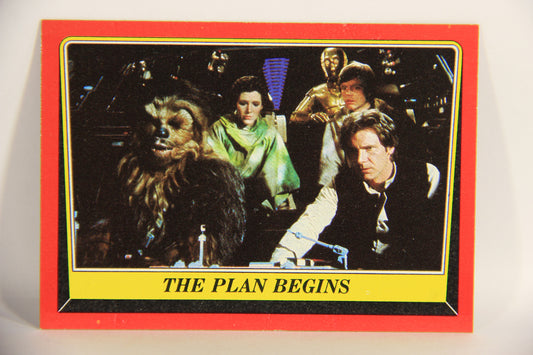 Star Wars ROTJ 1983 Trading Card #67 The Plan Begins ENG Topps L019938