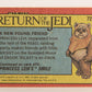 Star Wars Return Of The Jedi 1983 Card #72 A New Found Friend ENG Topps L019939