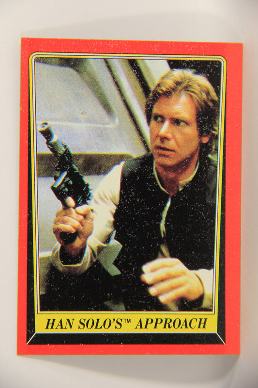 Star Wars ROTJ 1983 Trading Card #98 Han Solo's Approach ENG Topps L019942