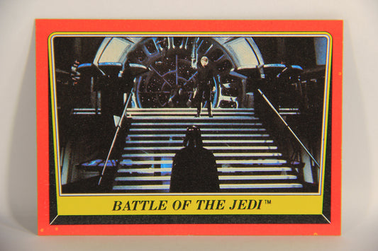 Star Wars ROTJ 1983 Trading Card #119 Battle Of The Jedi ENG Topps L019944